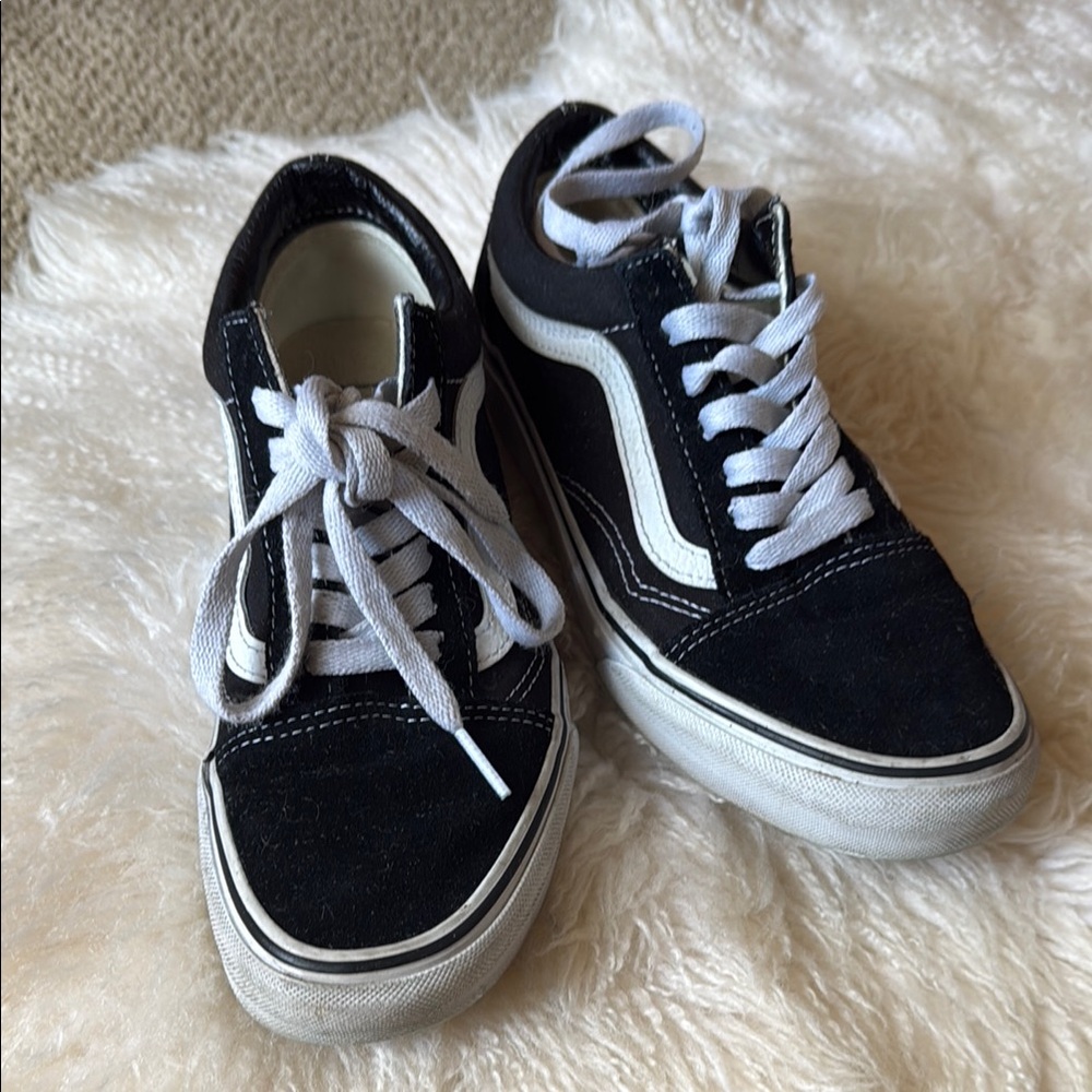 Vans Black and White Old Skool Sneakers